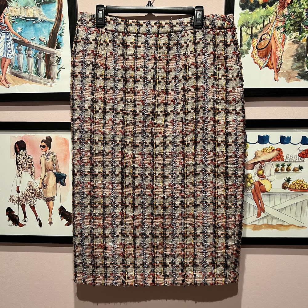 Halogen Plaid Midi Skirt